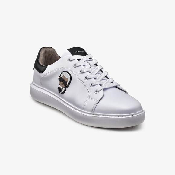 Karl Lagerfeld Paris men's Karl head sneakers size 7 in white new no box - Picture 2 of 7